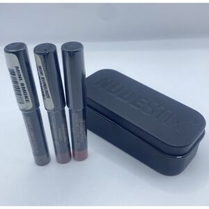 Nudestix Mini Eye Lip Cheek 3pc Pencil Set New
